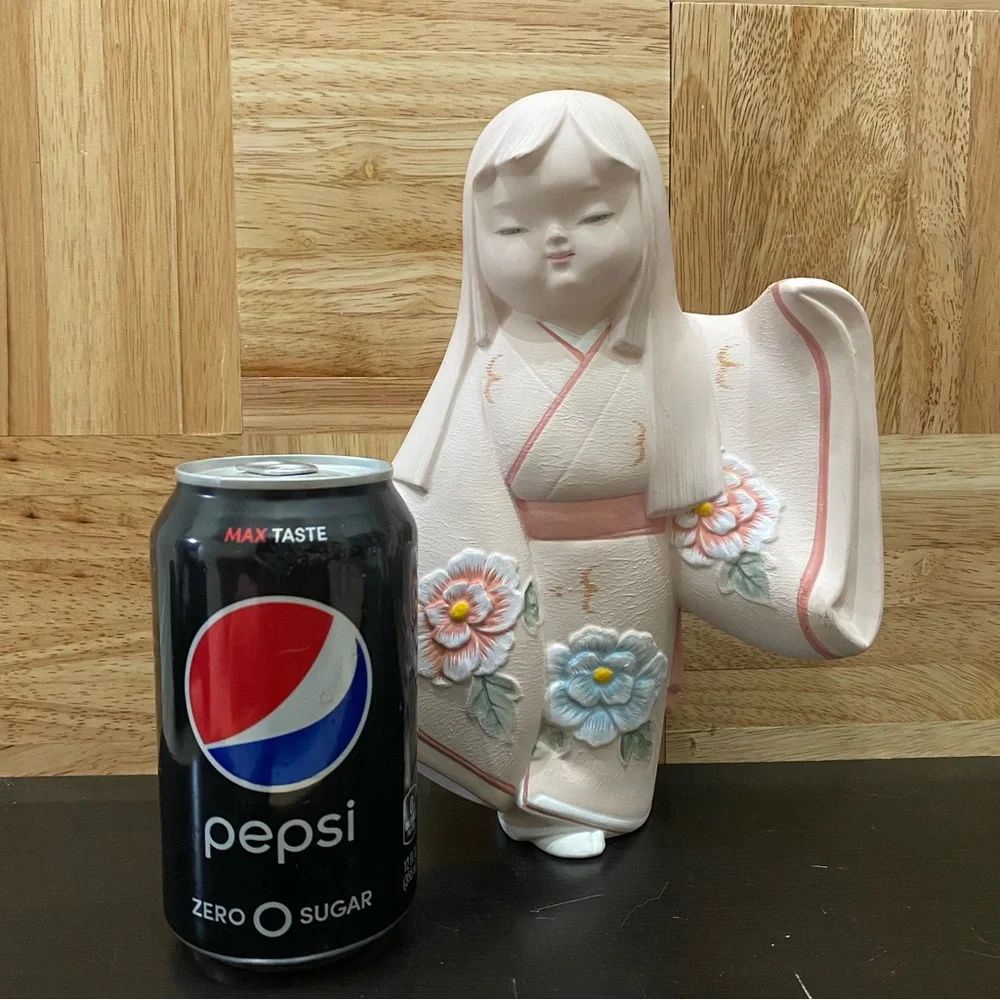 Japanese Hakata Doll Ceramic Geisha 9” Figurine